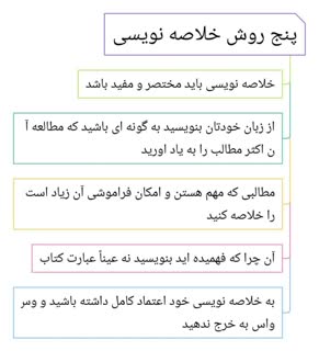 پنج روش برای خلاصه نویسی